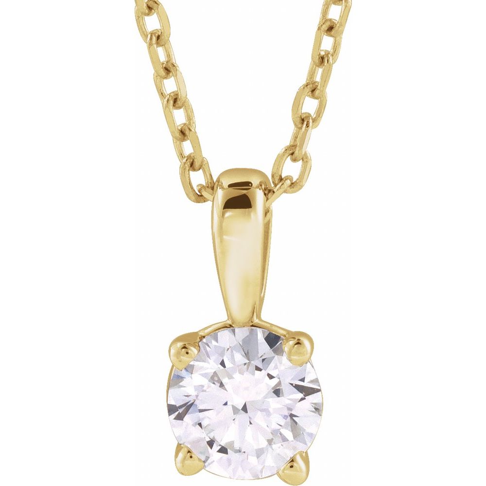 3/4ct Diamond Solitaire Pendant with Classic Bail