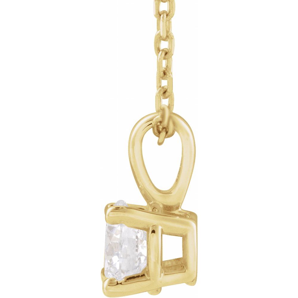 3/4ct Diamond Solitaire Pendant with Classic Bail