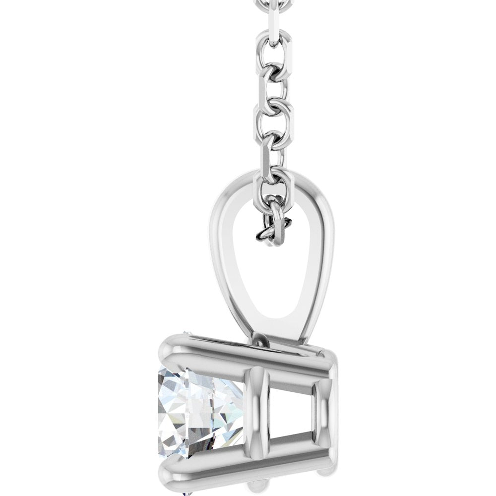 3/4ct Diamond Solitaire Pendant with Classic Bail