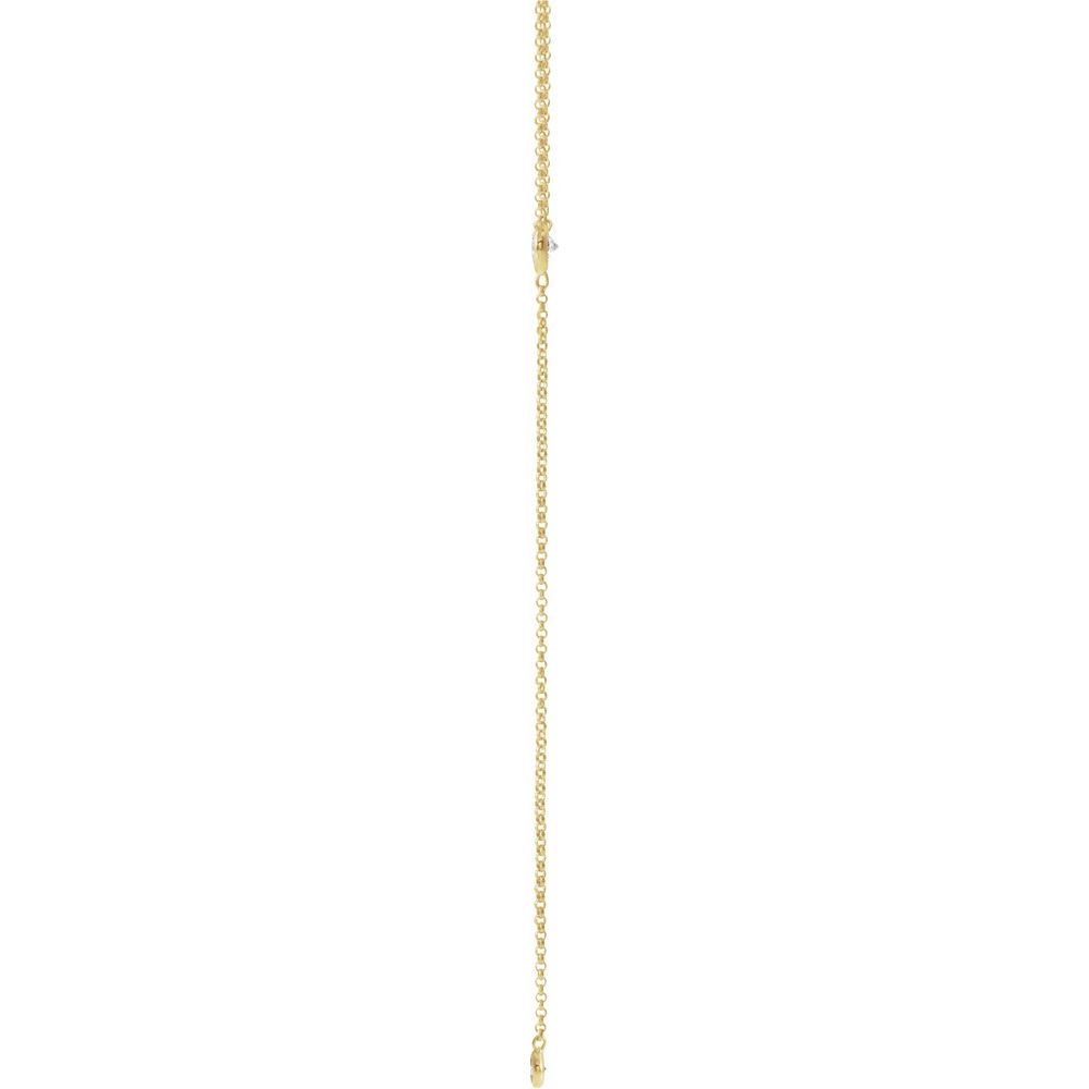 Bezel Y Diamond Necklace