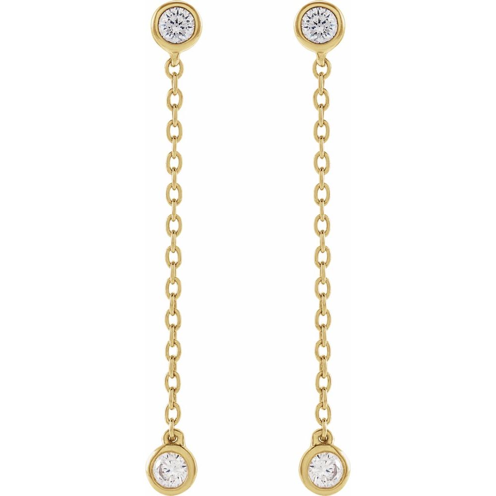 Double Dance Diamond Drop Earrings