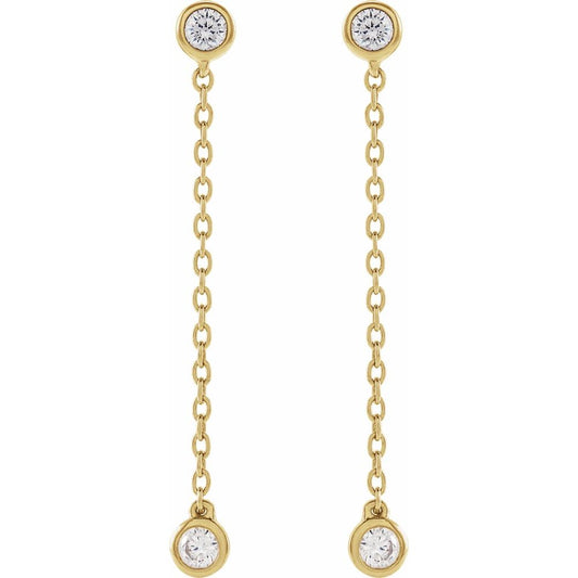 Double Dance Diamond Drop Earrings
