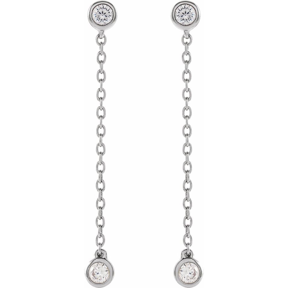 Double Dance Diamond Drop Earrings