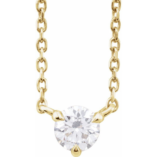 Diamond Solitaire Necklace
