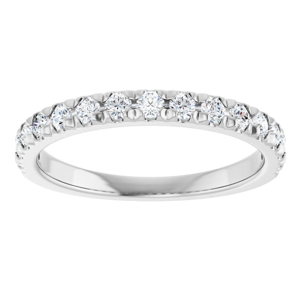 French Cut Diamond Stackable Band