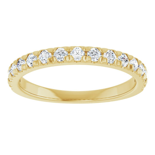 French Cut Diamond Stackable Band