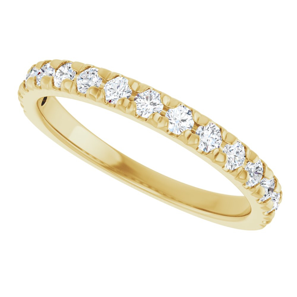 French Cut Diamond Stackable Band