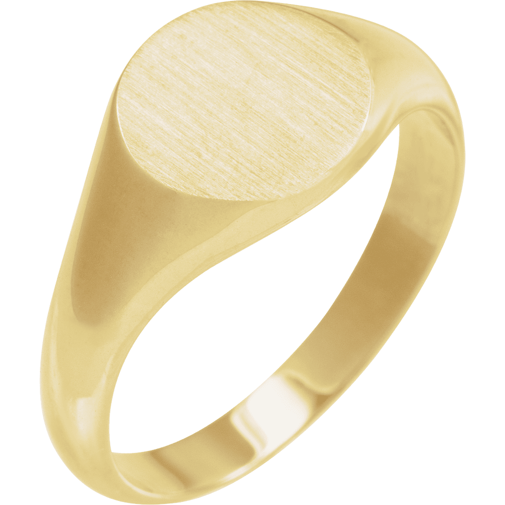 Round Signet Ring