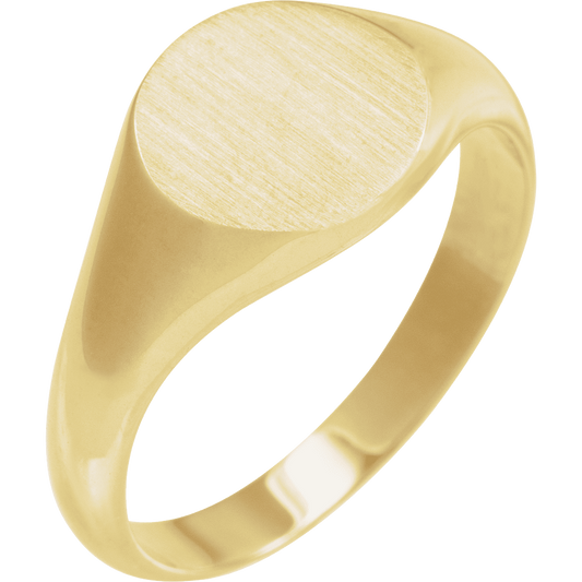 Round Signet Ring