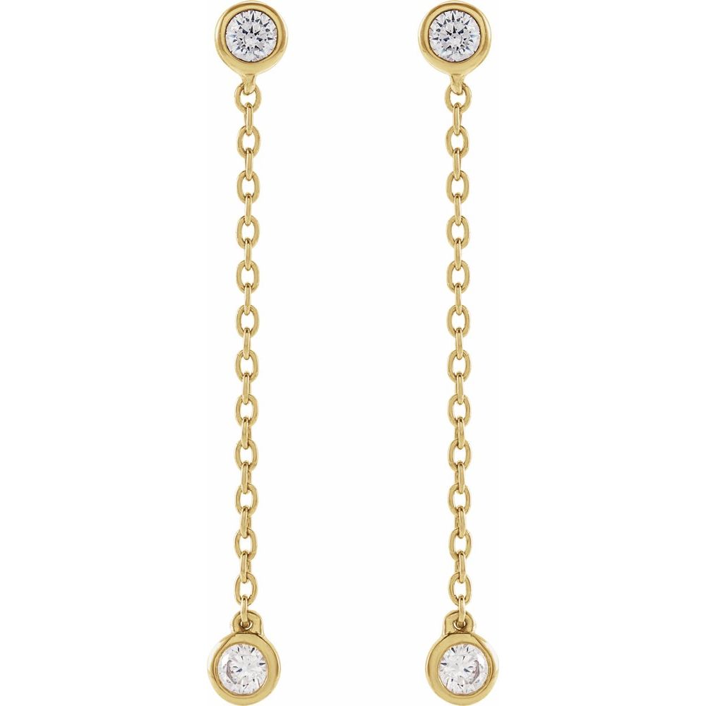 Double Dance Diamond Drop Earrings