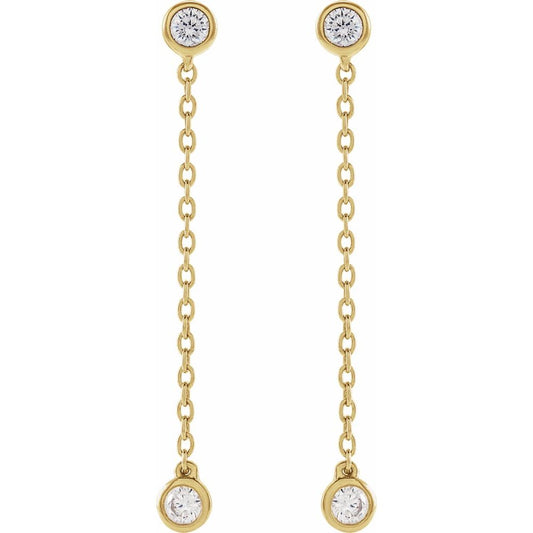 Double Dance Diamond Drop Earrings