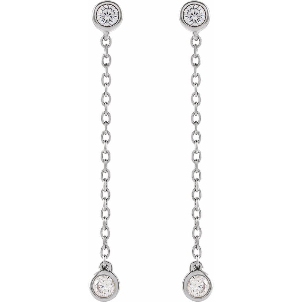 Double Dance Diamond Drop Earrings