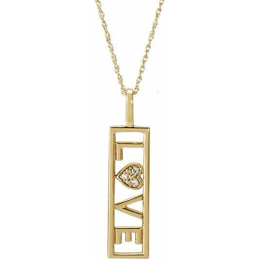 Diamond LOVE Pendant