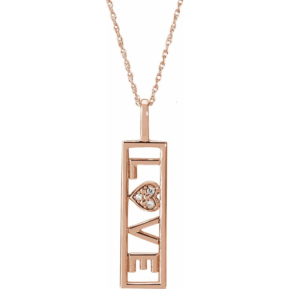 Diamond LOVE Pendant