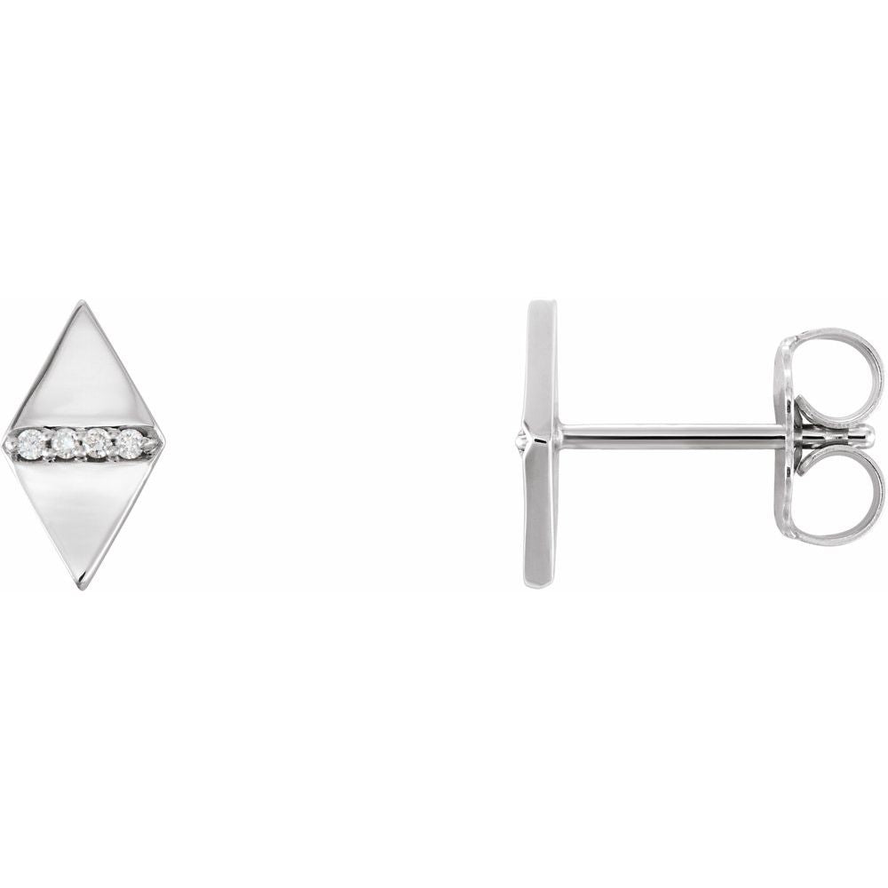 Kite and Diamond Fashion Earrings