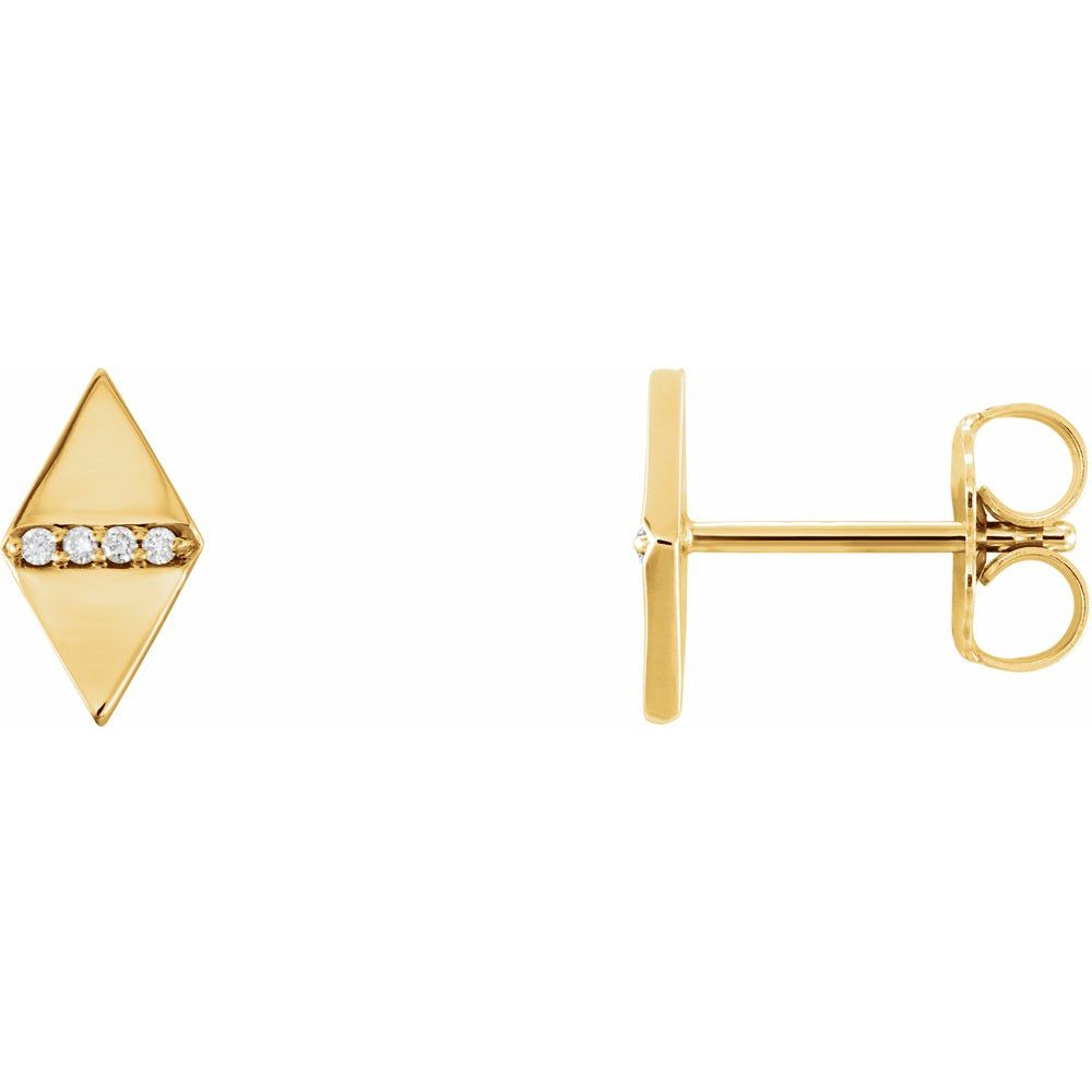 Kite and Diamond Fashion Earrings