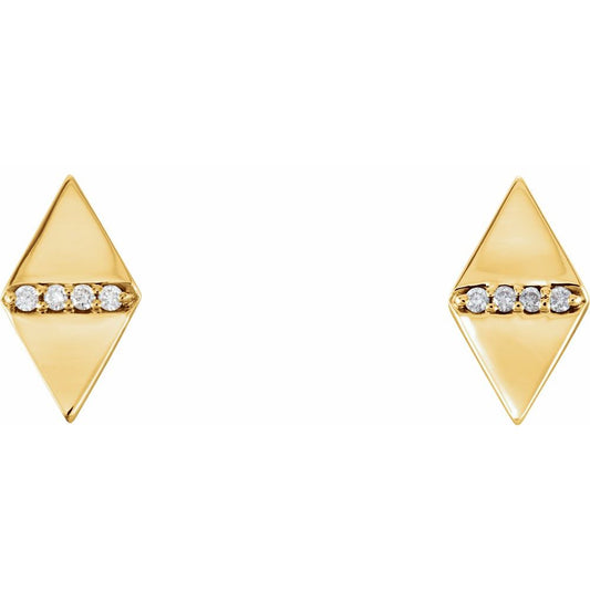 Kite and Diamond Fashion Earrings