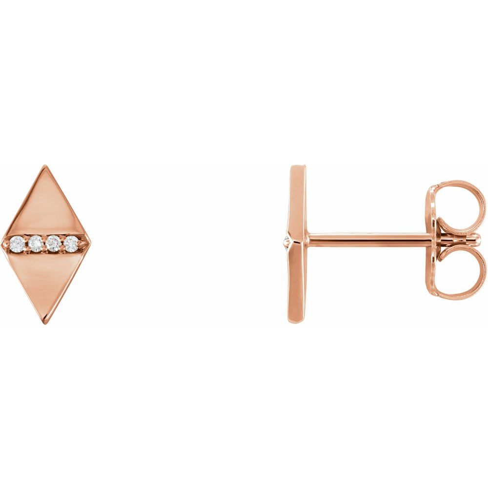 Kite and Diamond Fashion Earrings