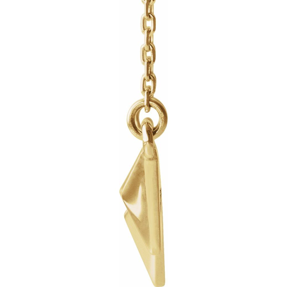 Three Pyramid Gold Necklace