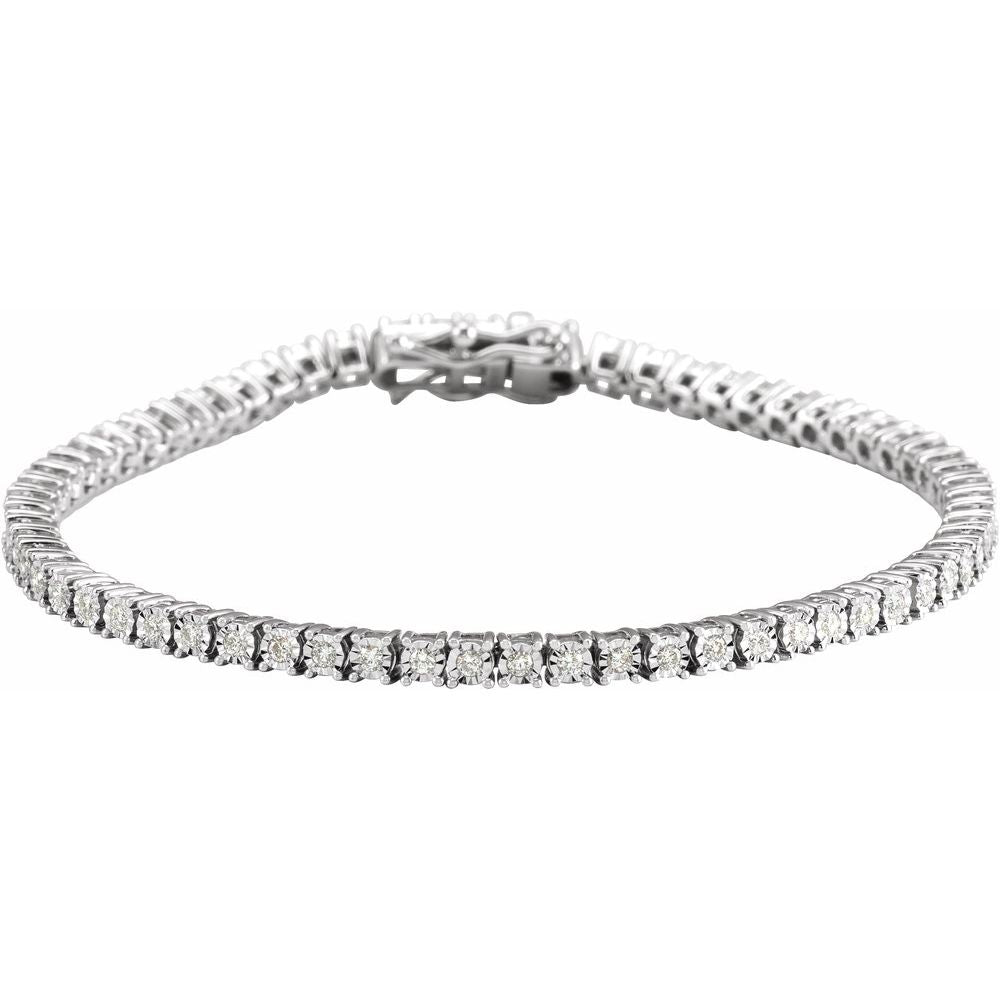 Diamond "Classic" Petite Tennis Bracelet 1.00ctw