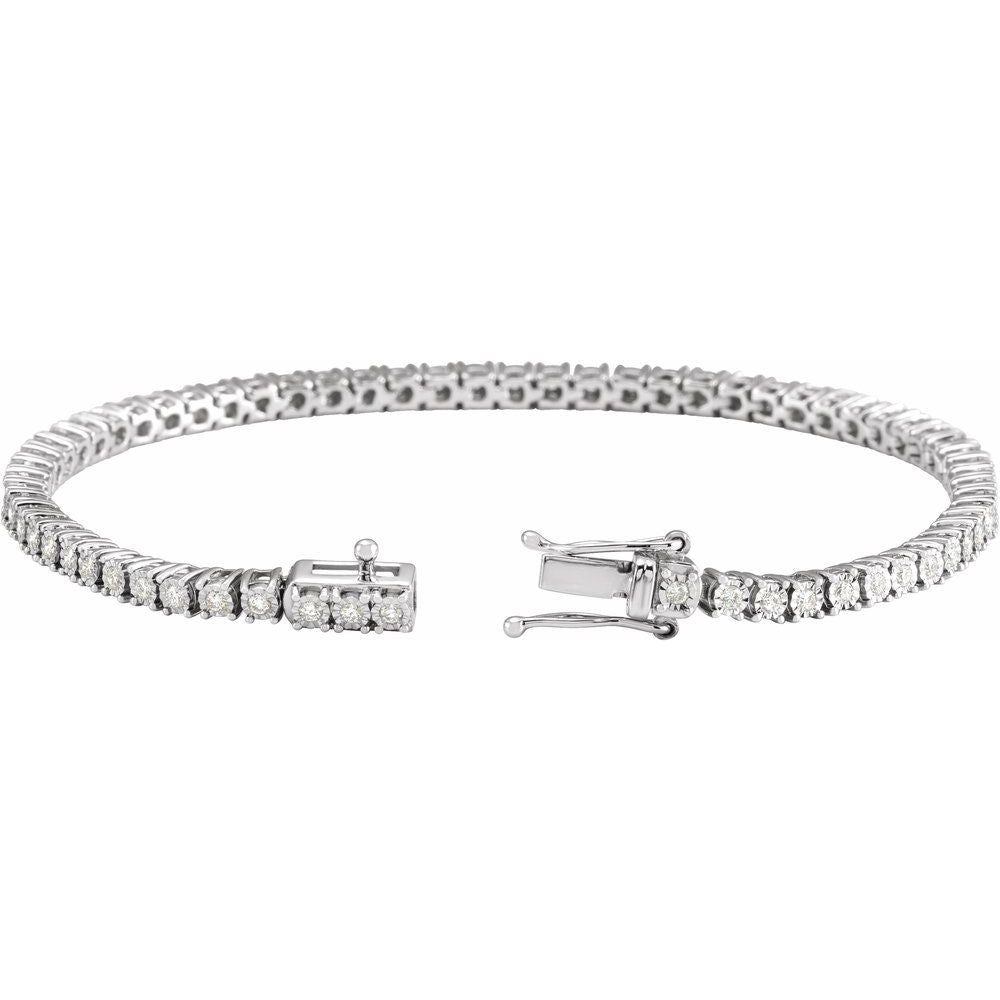 Diamond "Classic" Petite Tennis Bracelet 1.00ctw