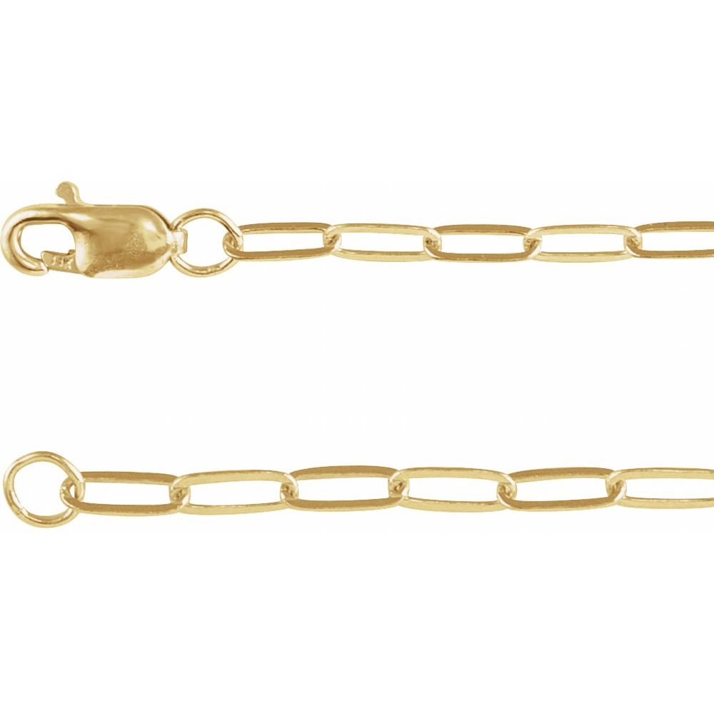 Gold Paperclip Chain (medium)