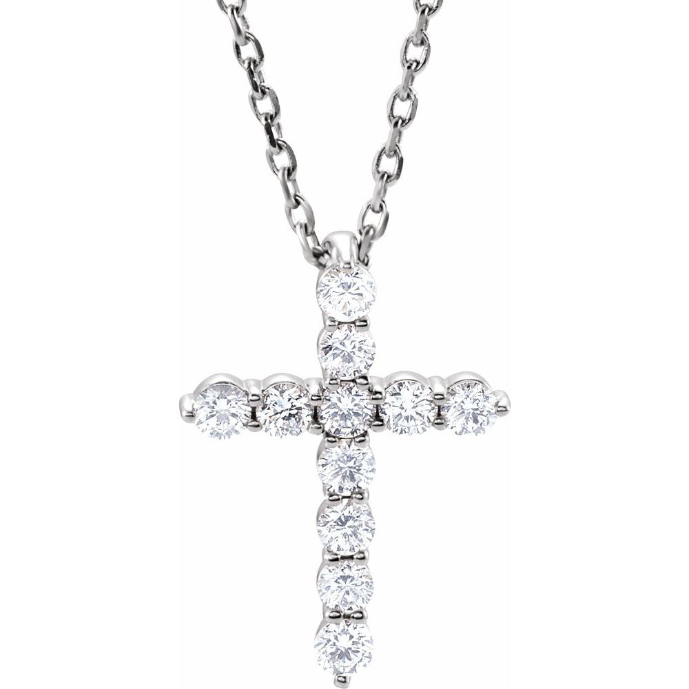 Diamond Cross (medium) with Chain